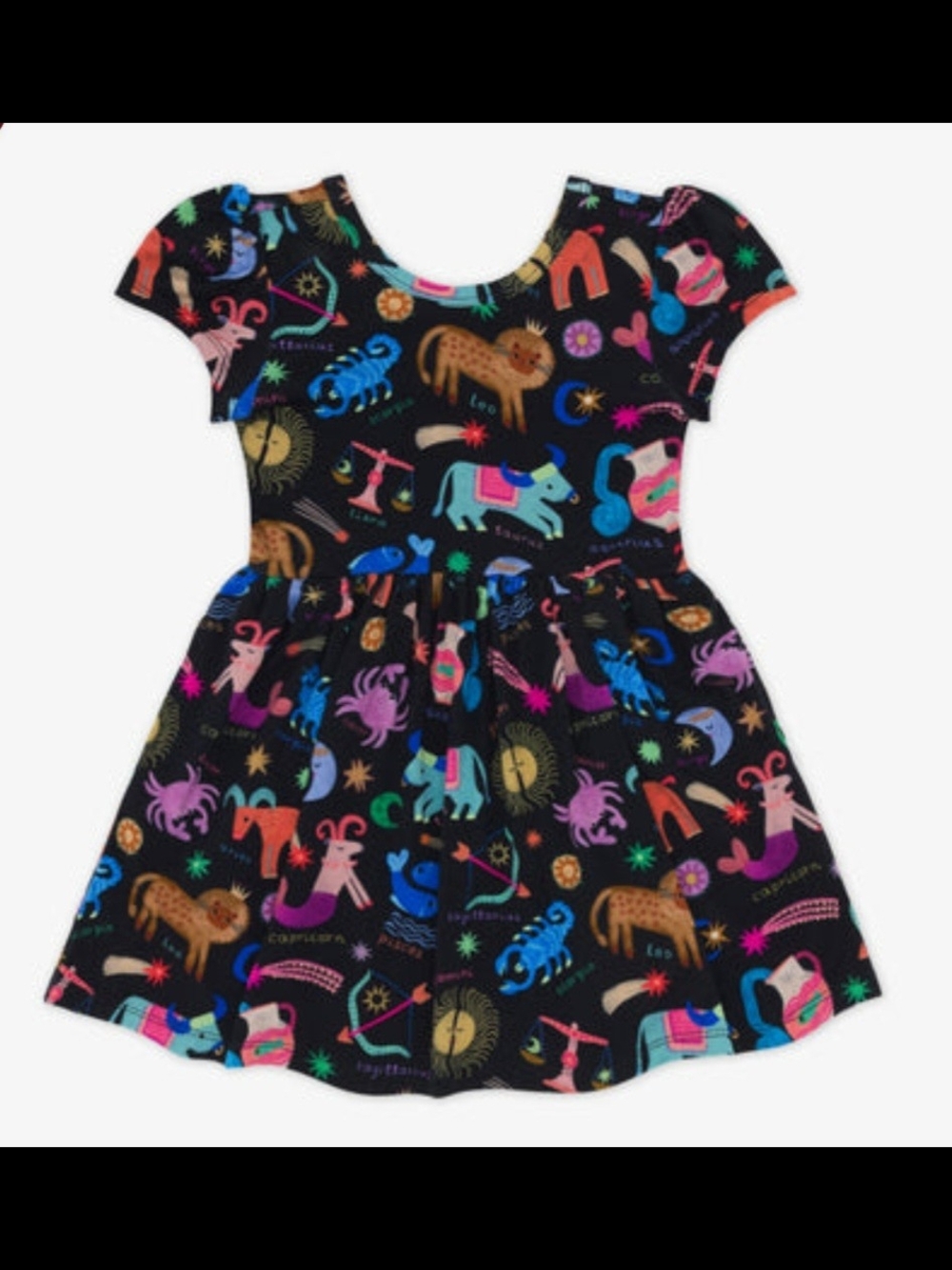 Little Sleepies Black Zodiac Skater Dress